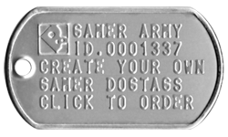 Gamer Army Custom Dogtags
